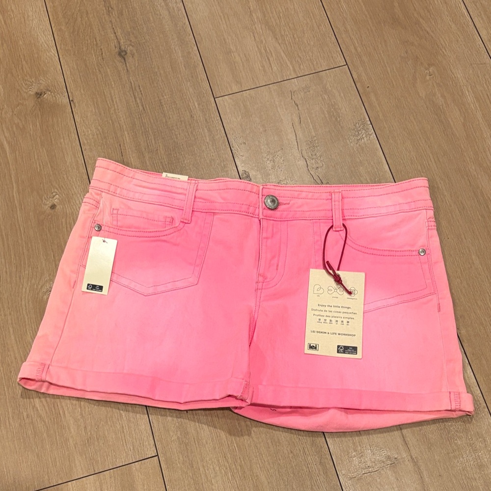 LEI Pink Jean Shorts Size 11